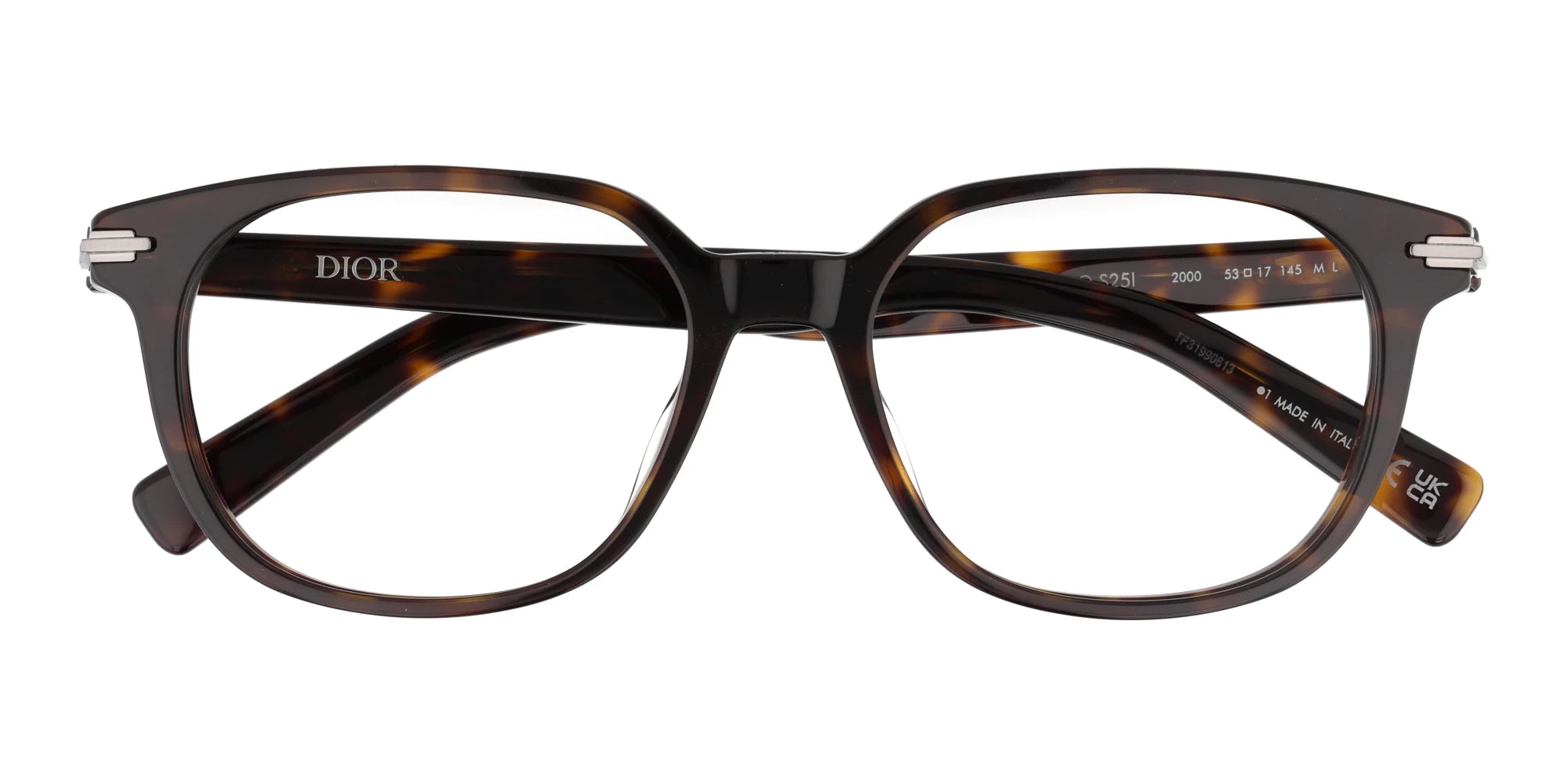 DIOR BLACK SUIT S251-Tortoise