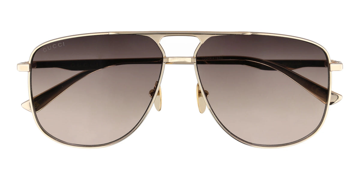 Gucci GG0336-Gold With Grey Lenses