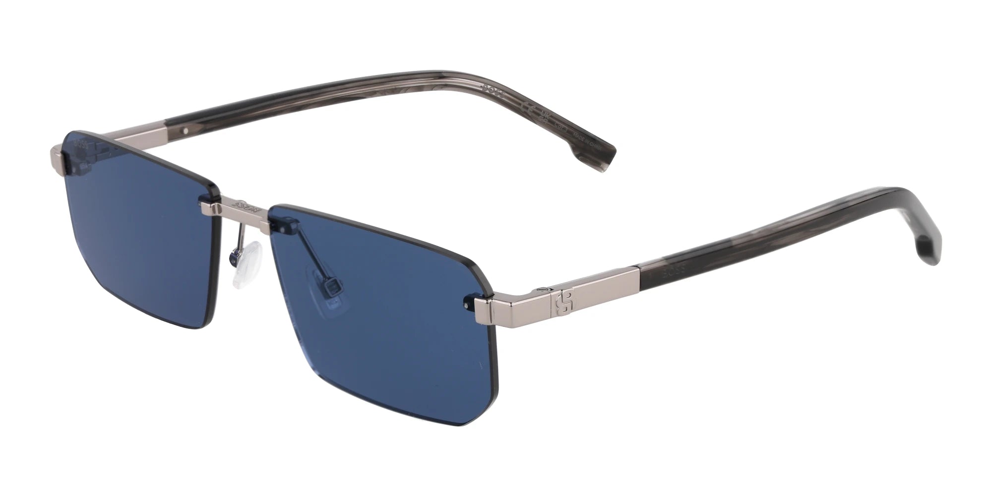 Hugo BOSS 1918-Gunmetal With Blue Lenses