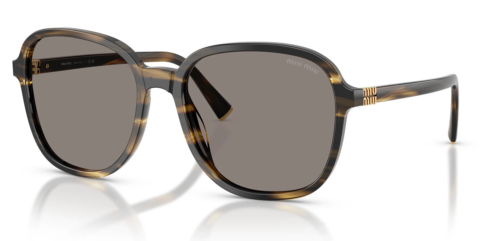 Miu Miu MUB01-Tortoise With Grey Lenses