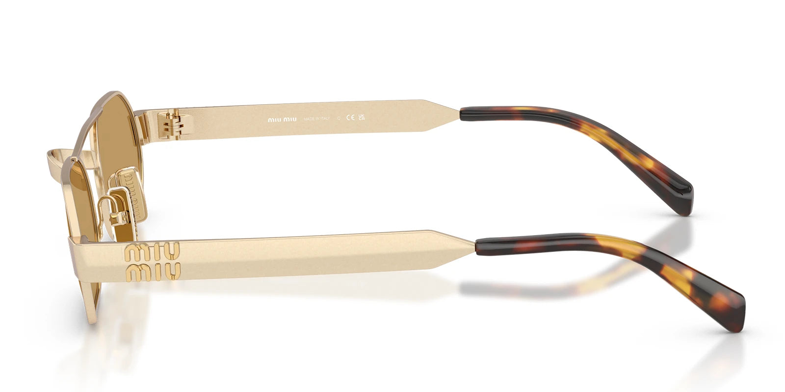 Miu Miu MUB52-Gold With Brown Lenses