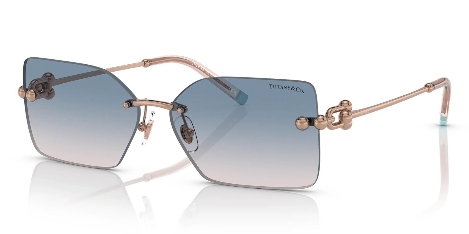 Tiffany TF3088-Rose gold / Blue Gradient