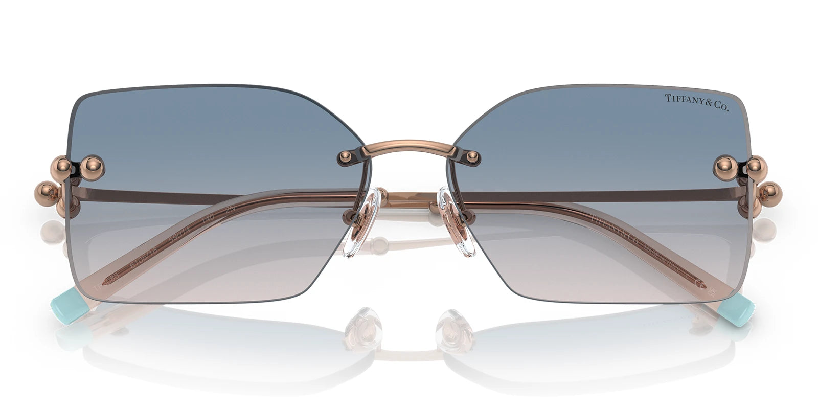 Tiffany TF3088-Rose gold / Blue Gradient