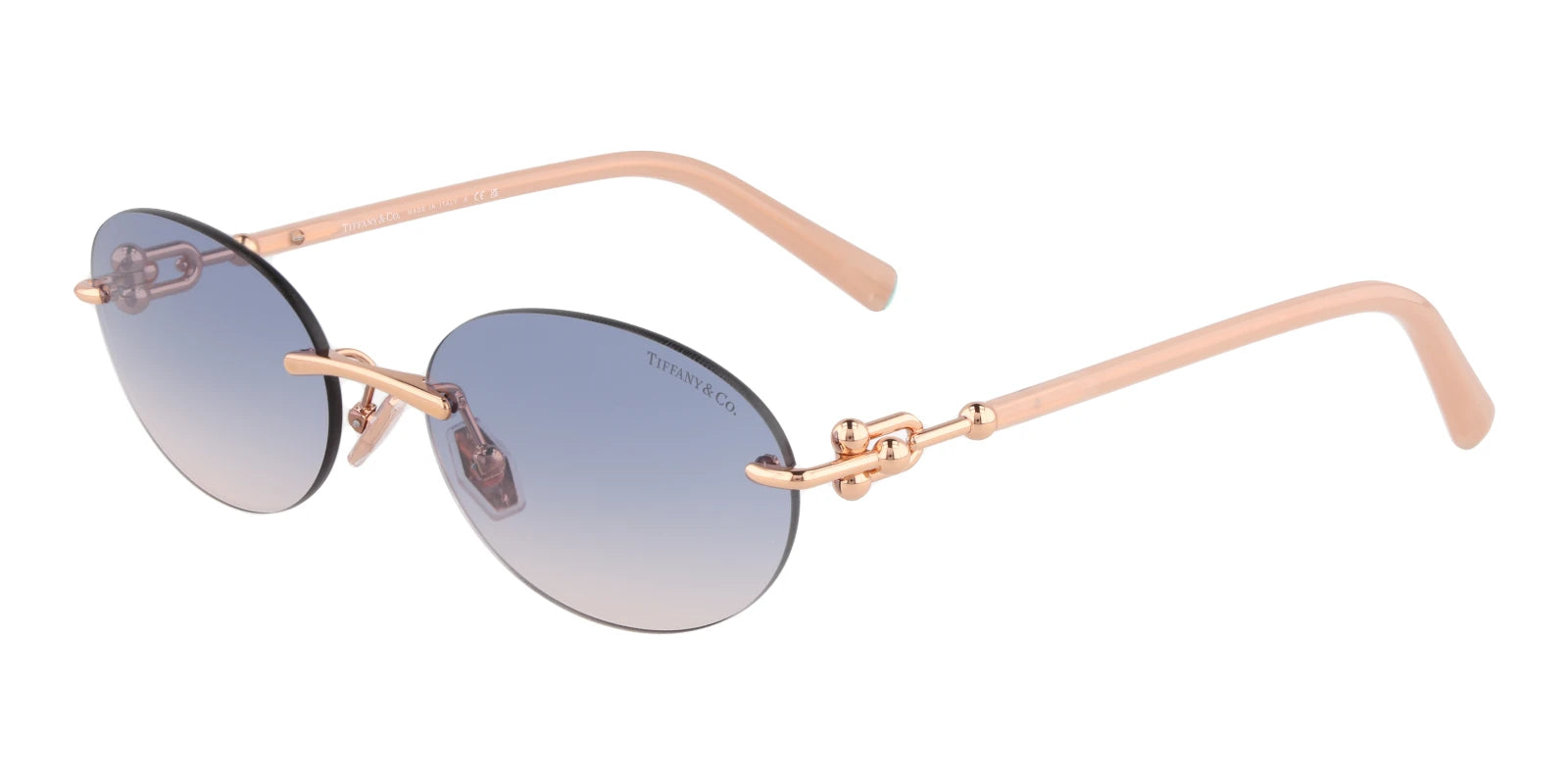 Tiffany TF3104-Rose gold / Blue Gradient