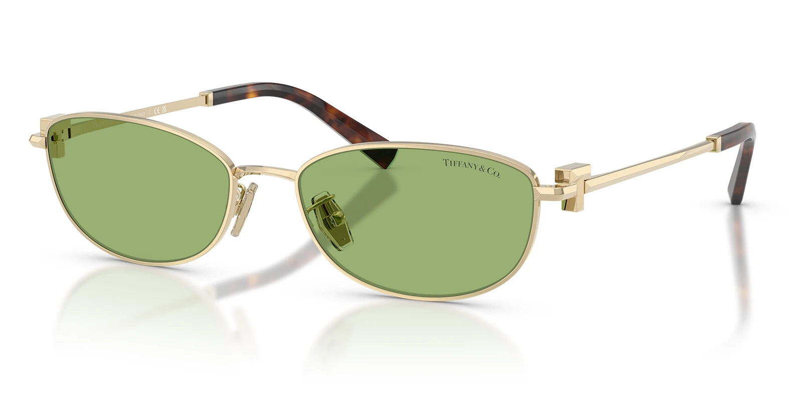 Tiffany TF3115-Gold With Green Lenses