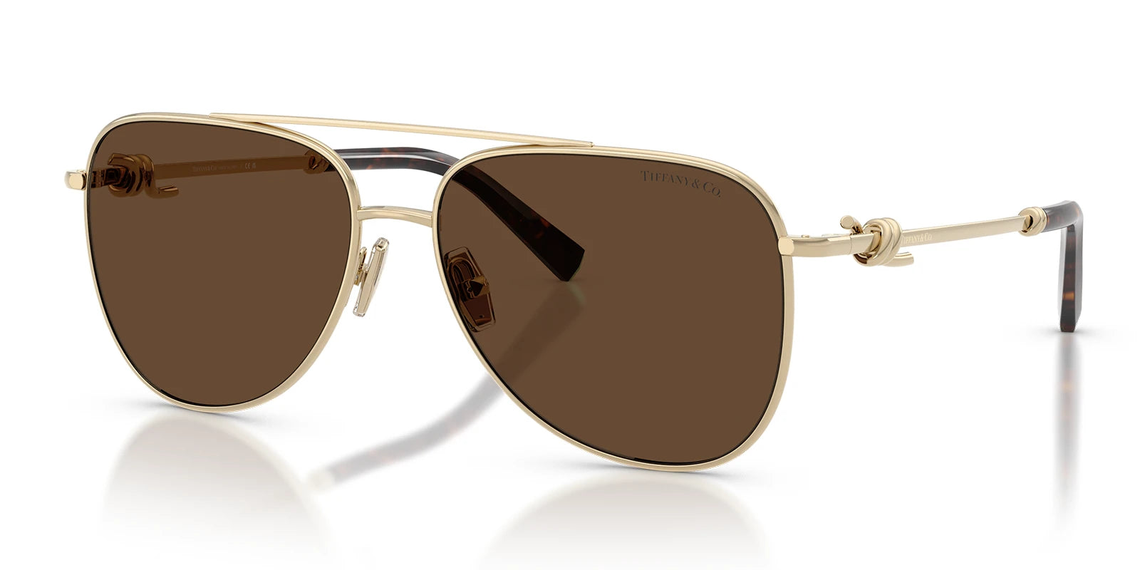 Tiffany TF3116-Gold With Brown Lenses