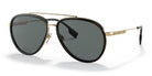 Burberry BE3125-Gold / Grey Polarized