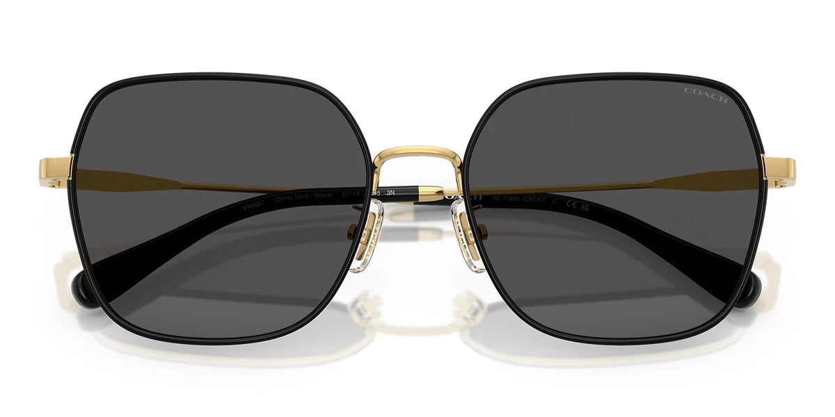 COACH HC7180-Gold With Grey Lenses