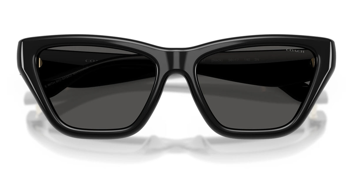 COACH HC8449-Black With Grey Lenses