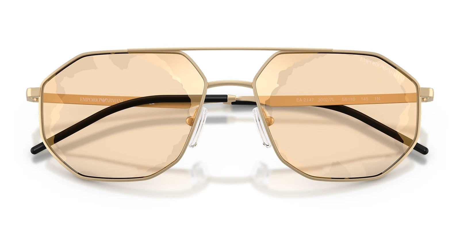 Emporio Armani EA2147-Pale Gold / Brown Gradient
