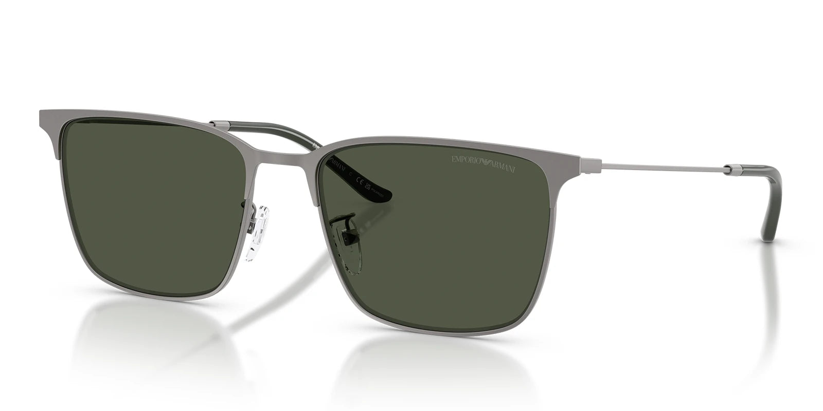 Emporio Armani EA2164-Matte Gunmetal / Green Polarized