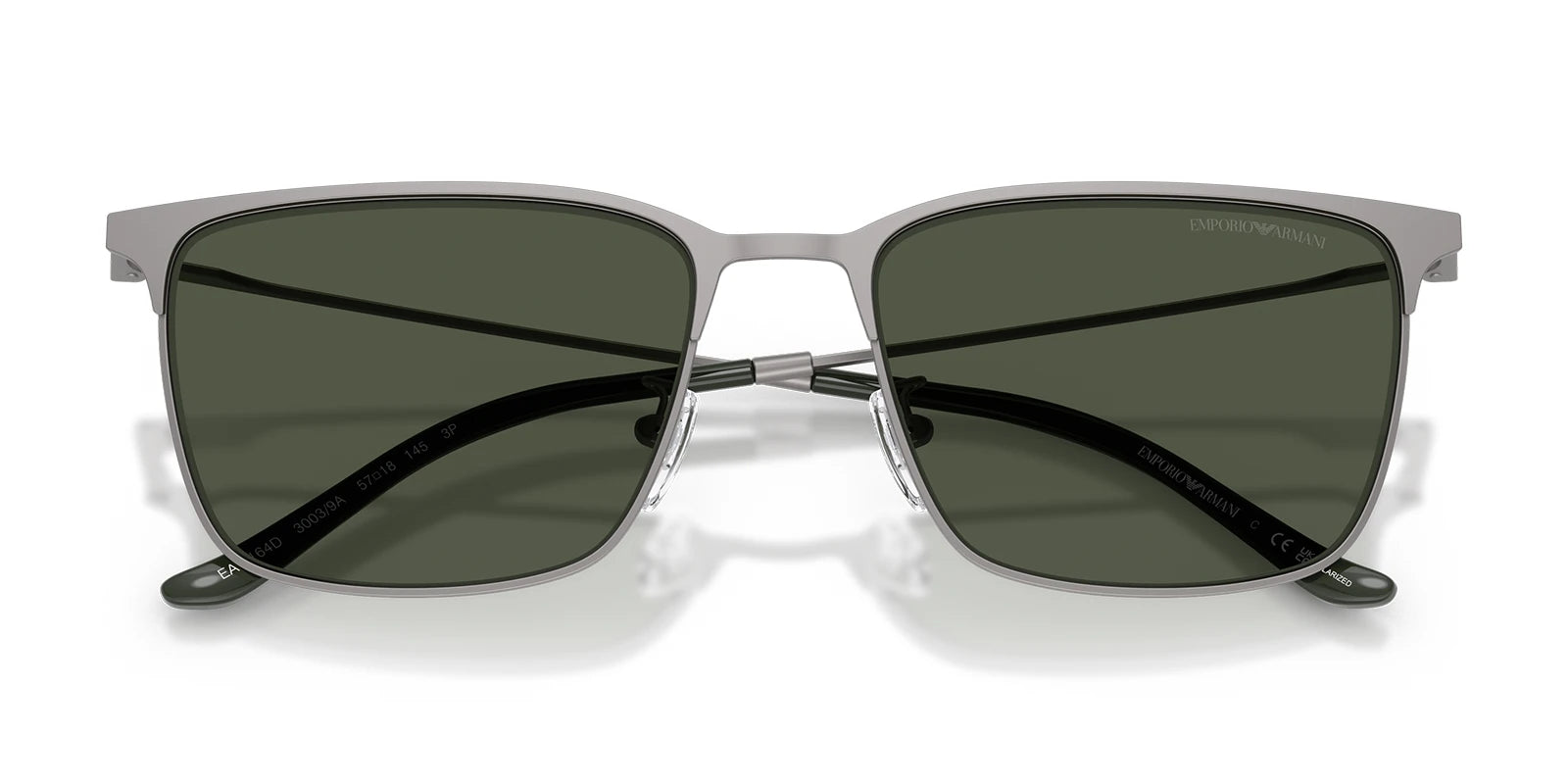 Emporio Armani EA2164-Matte Gunmetal / Green Polarized