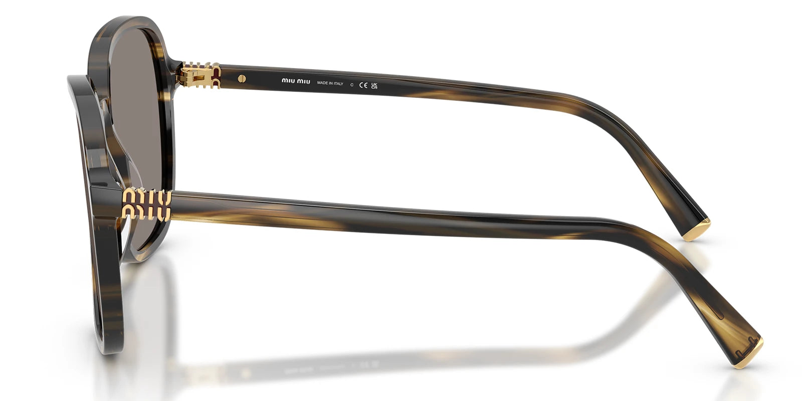 Miu Miu MUB01-Tortoise With Grey Lenses
