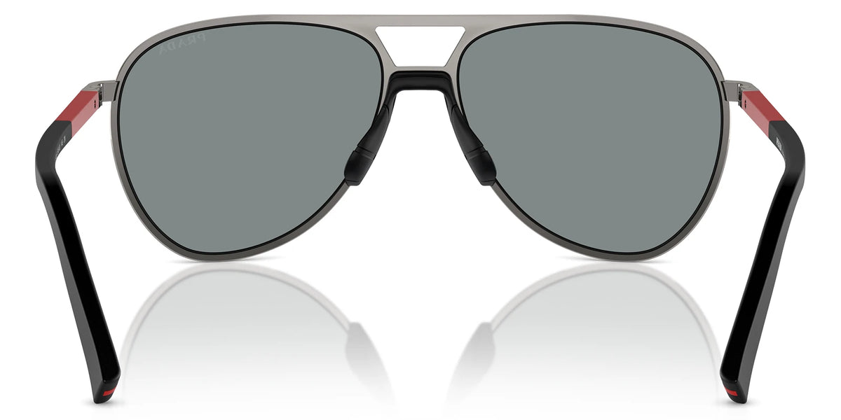 PRADA LINEA ROSSA PS53ZS-Gunmetal With Blue Lenses