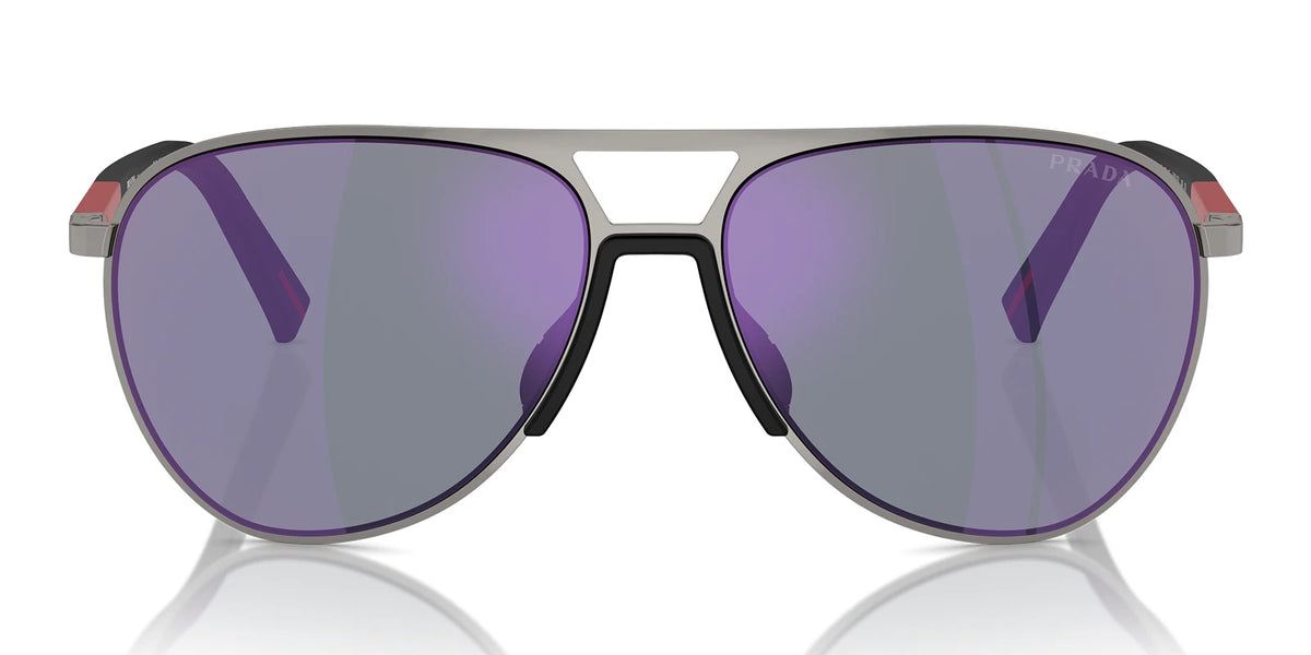 PRADA LINEA ROSSA PS53ZS-Gunmetal With Blue Lenses