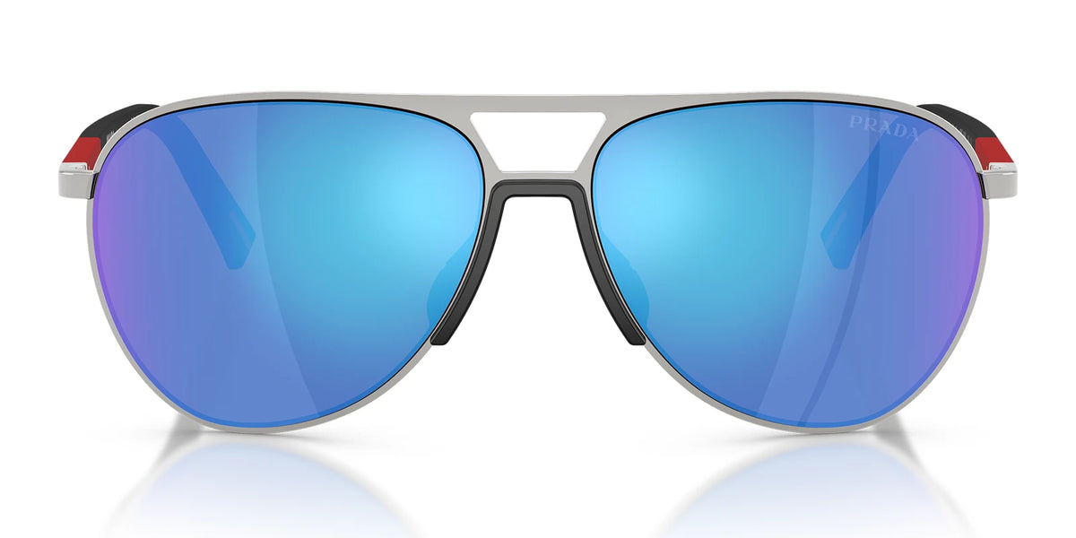 PRADA LINEA ROSSA PS53ZS-Silver / Light Blue