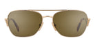 PRADA PRA50-Gold With Brown Lenses