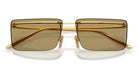 PRADA PRC53S-Gold With Brown Lenses