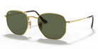 RayBan RB3548-Gold With Green Lenses