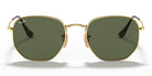 RayBan RB3548-Gold With Green Lenses