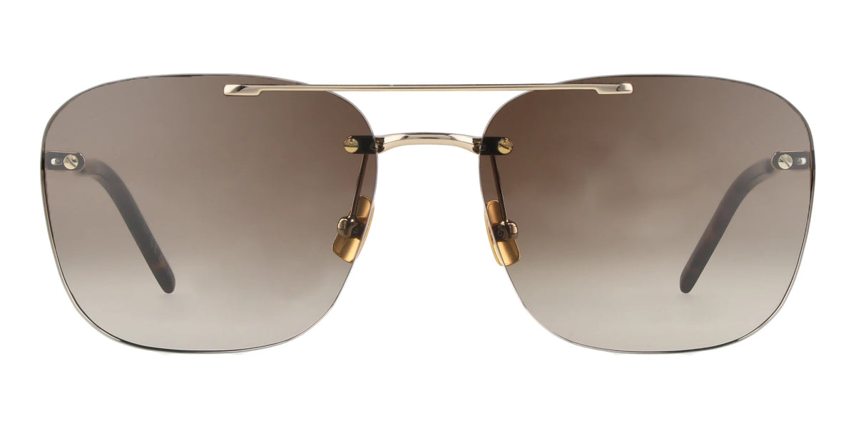 Saint Laurent SL309-Gold With Brown Lenses