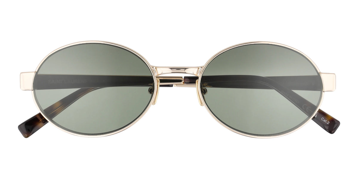 Saint Laurent SL692-Gold With Green Lenses