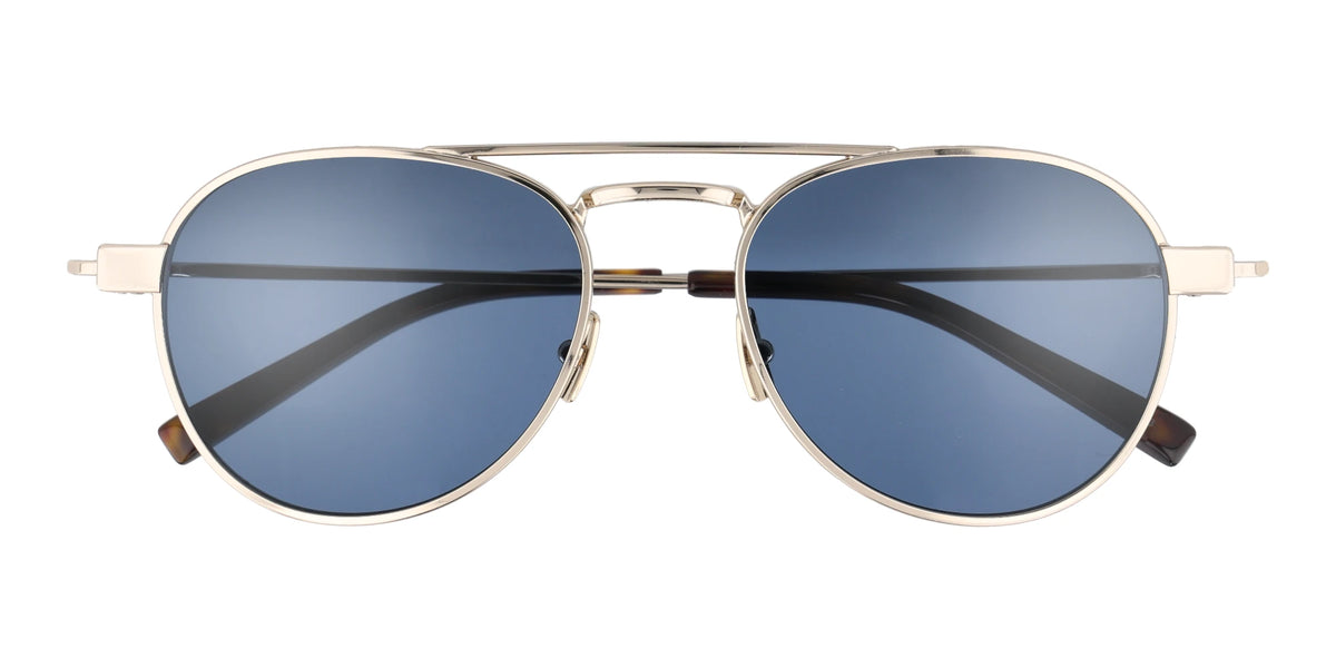 Saint Laurent SL708- Gold With Blue Lenses