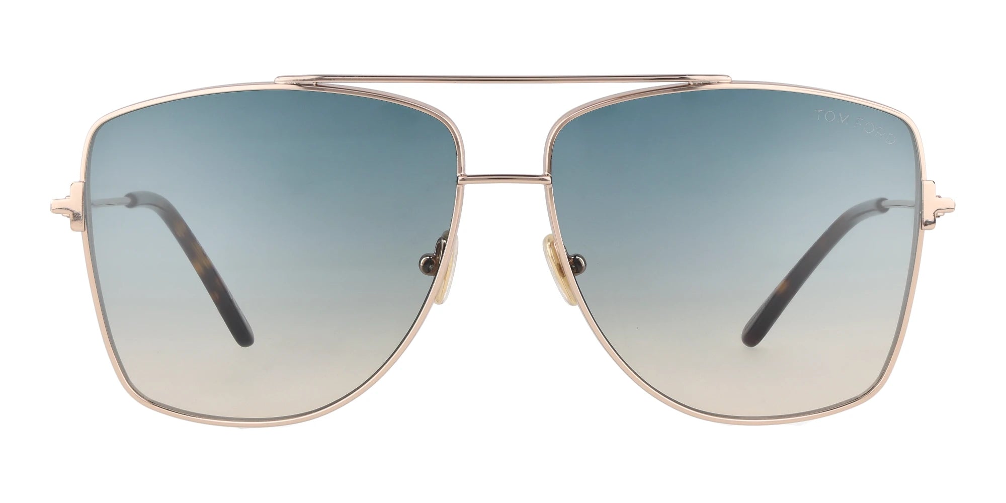 TomFord FT0838 REGGIE-Gold With Blue Lenses