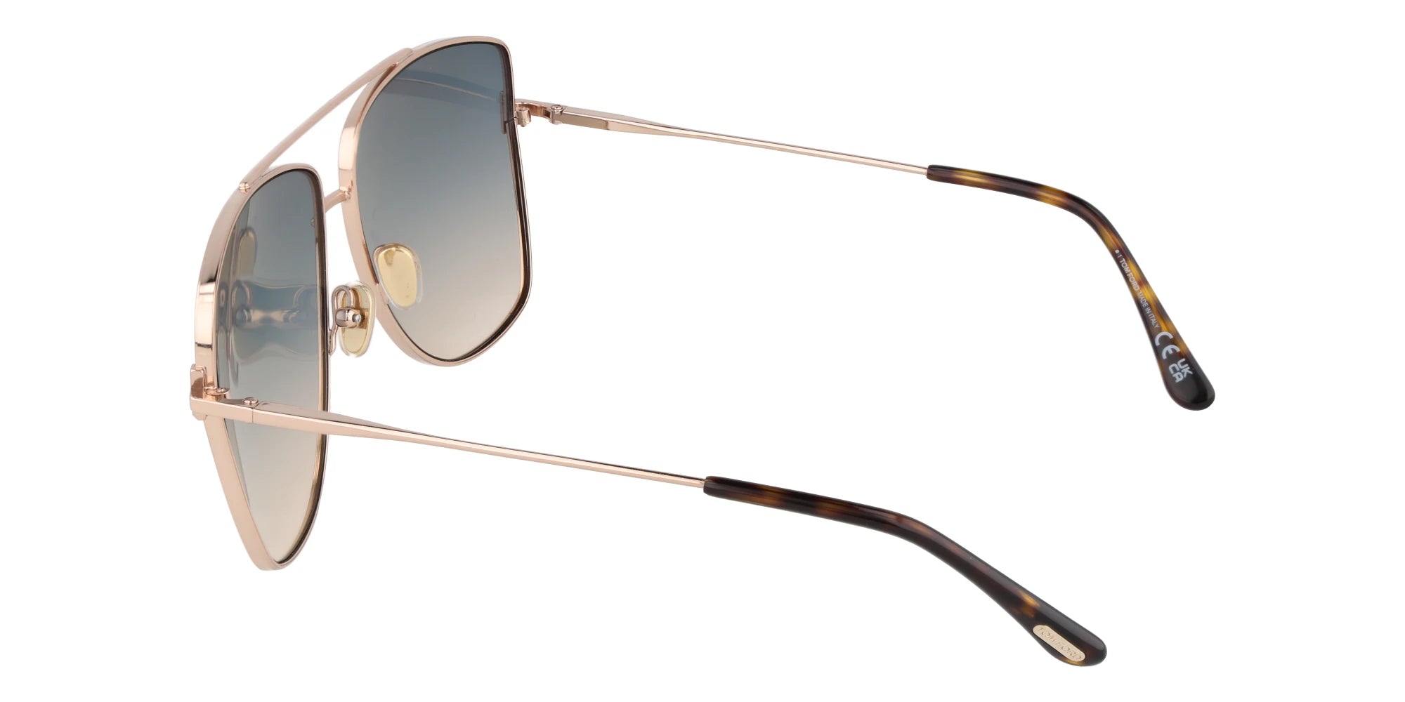 TomFord FT0838 REGGIE-Gold With Blue Lenses