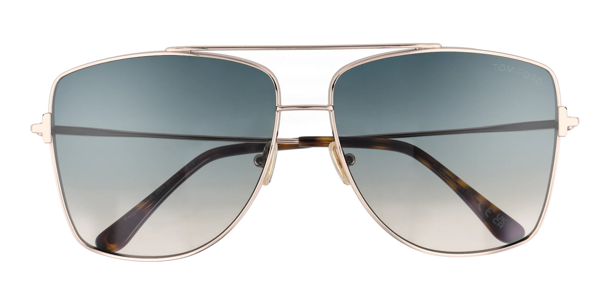 TomFord FT0838 REGGIE-Gold With Blue Lenses