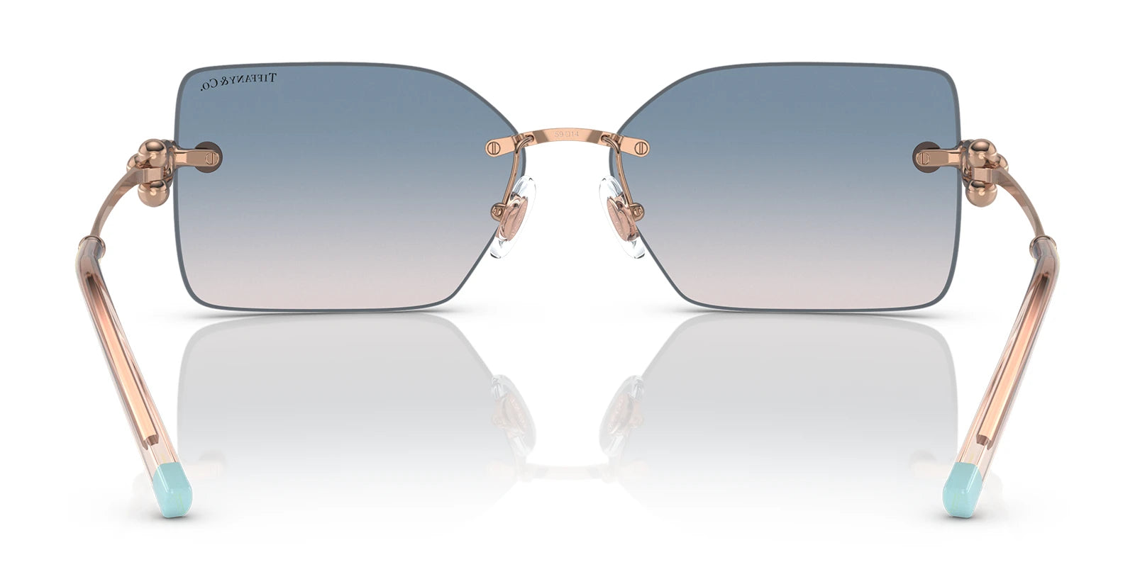 Tiffany TF3088-Rose gold / Blue Gradient