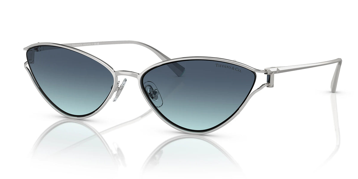 Tiffany TF3095-Silver / Azure Blue Grey