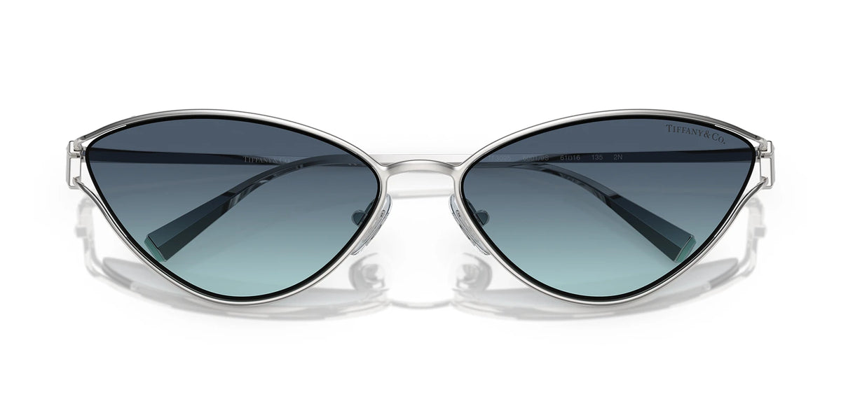 Tiffany TF3095-Silver / Azure Blue Grey