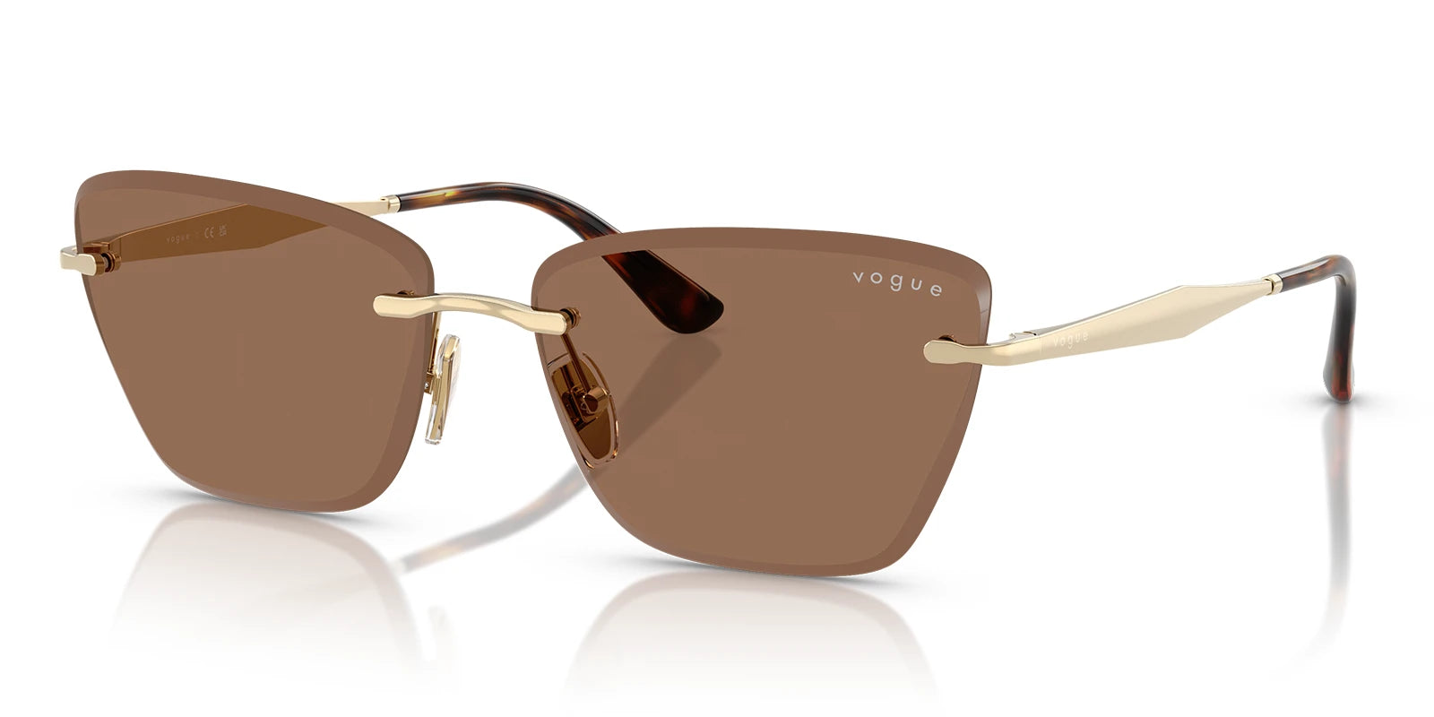 VOUGE VO4332-Gold With Brown Lenses