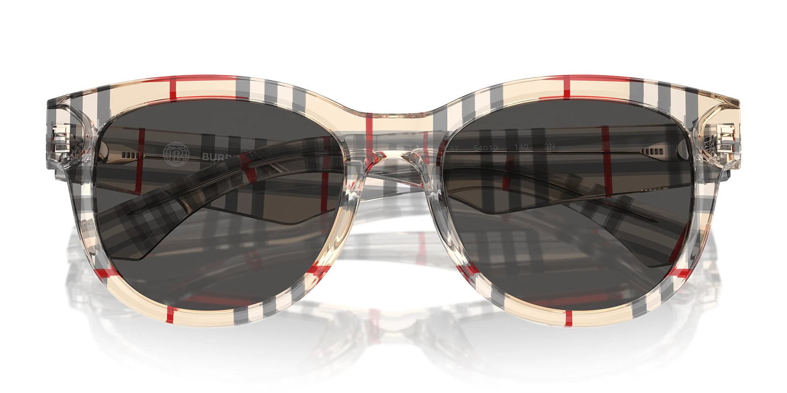 Burberry BE4432-Checked With Grey Lenses