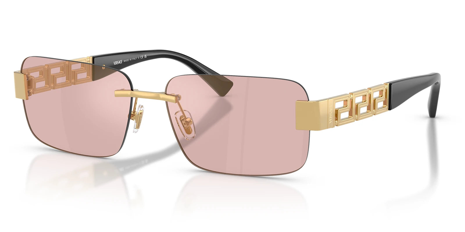 Versace VE2298-Gold With Pink Lenses